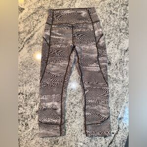 Lululemon Fast Free Tight II Nulux 25" Swerve Vapor Metal Gray Size 6 Leggings